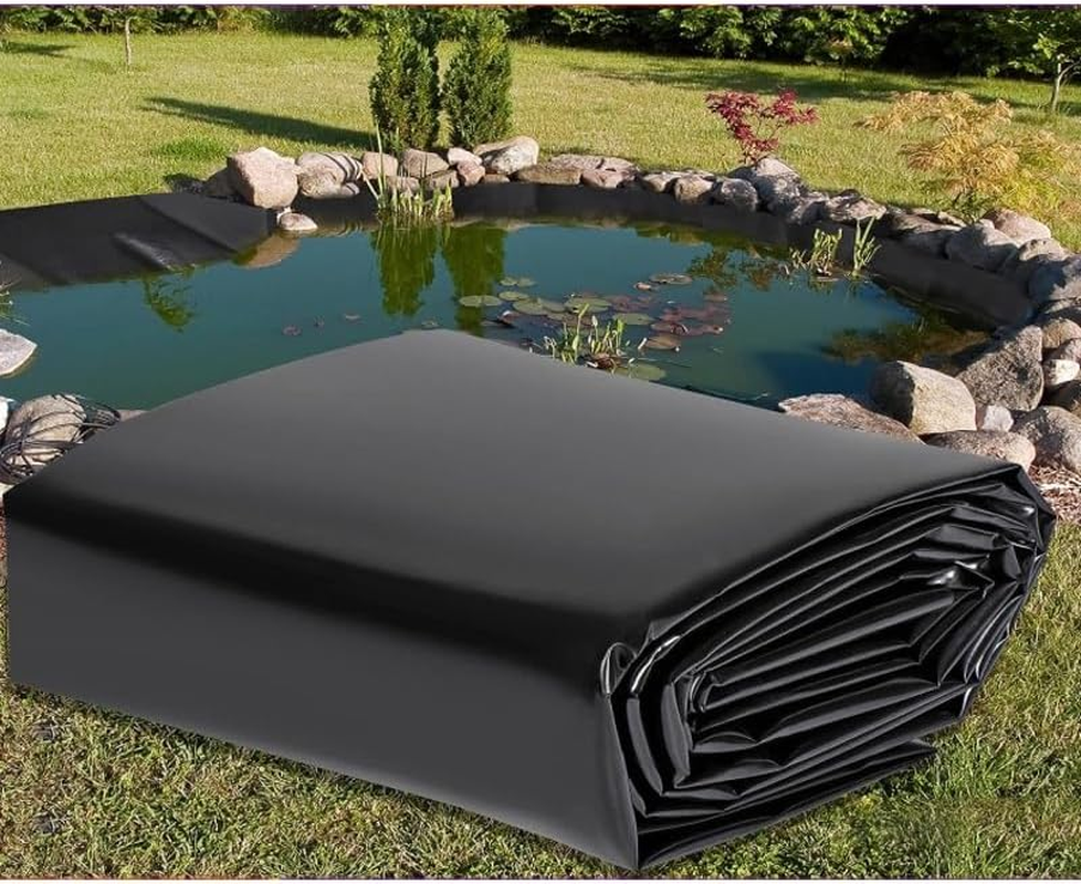 Pond Liner 6.8 X 9.8Ft, Large Fish Garden Reinforced and Enhanced Liner for Landscape, Aquaculture, Streams, Fountain