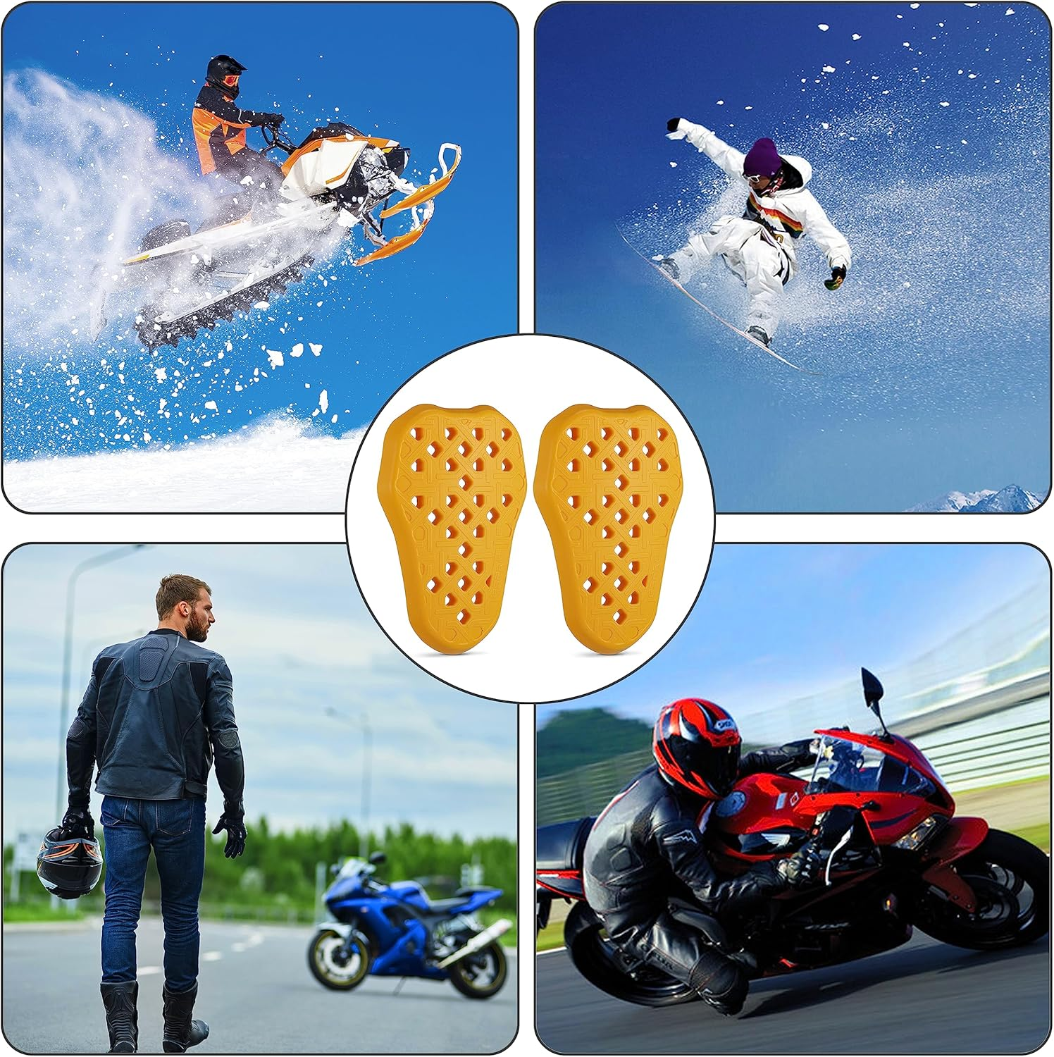 CE LEVEL 2 Motorcycle Armor Motorcycle Protector CE Armor for Motorcycle Jackets Pants Inserts Pads image number 1
