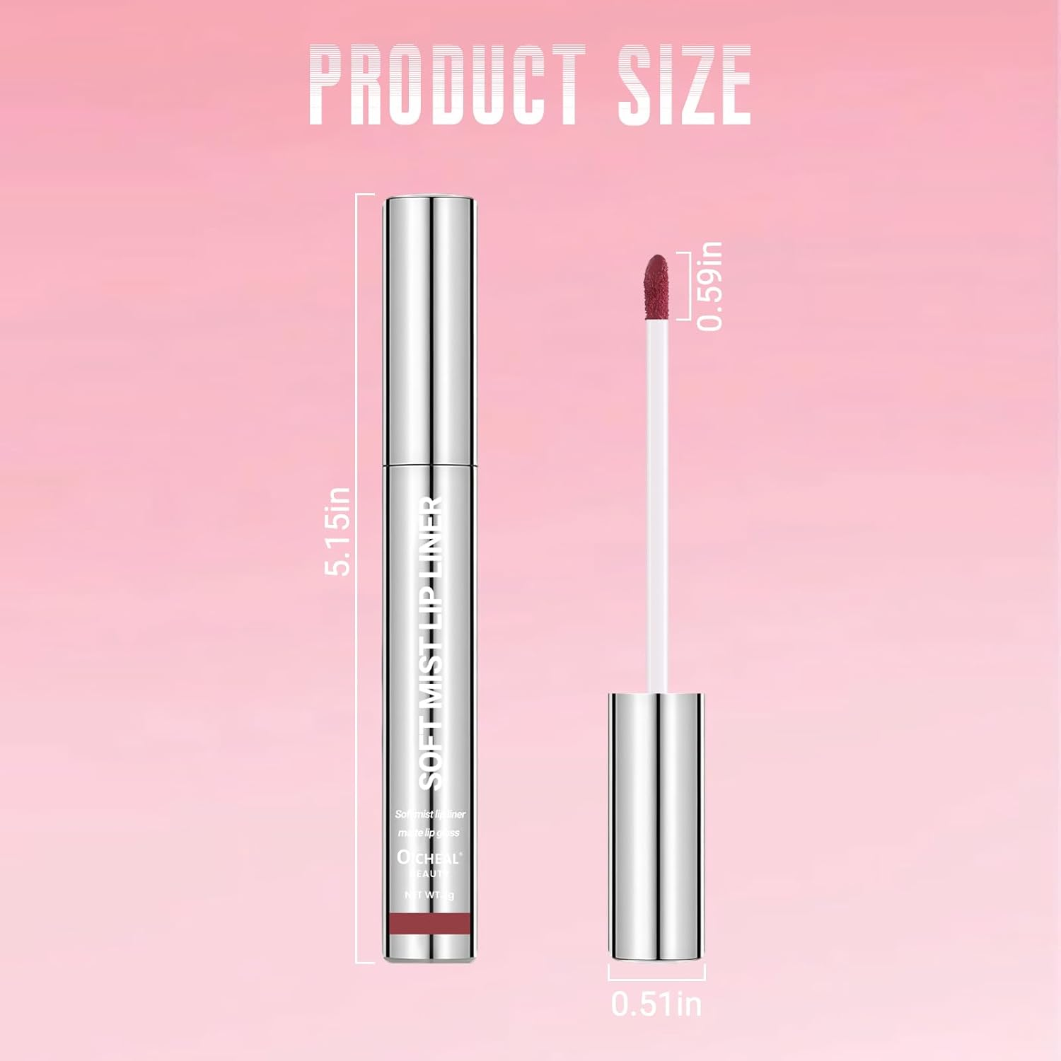 Lip Gloss Velvet Texture, Matte Lipstick Waterproof Long-Lasting Formula, 17-Hour Smudge-Proof Color, All-Day Comfort for Work & Play Non-Stick Cup Lip Tint for Women Girl image number 3