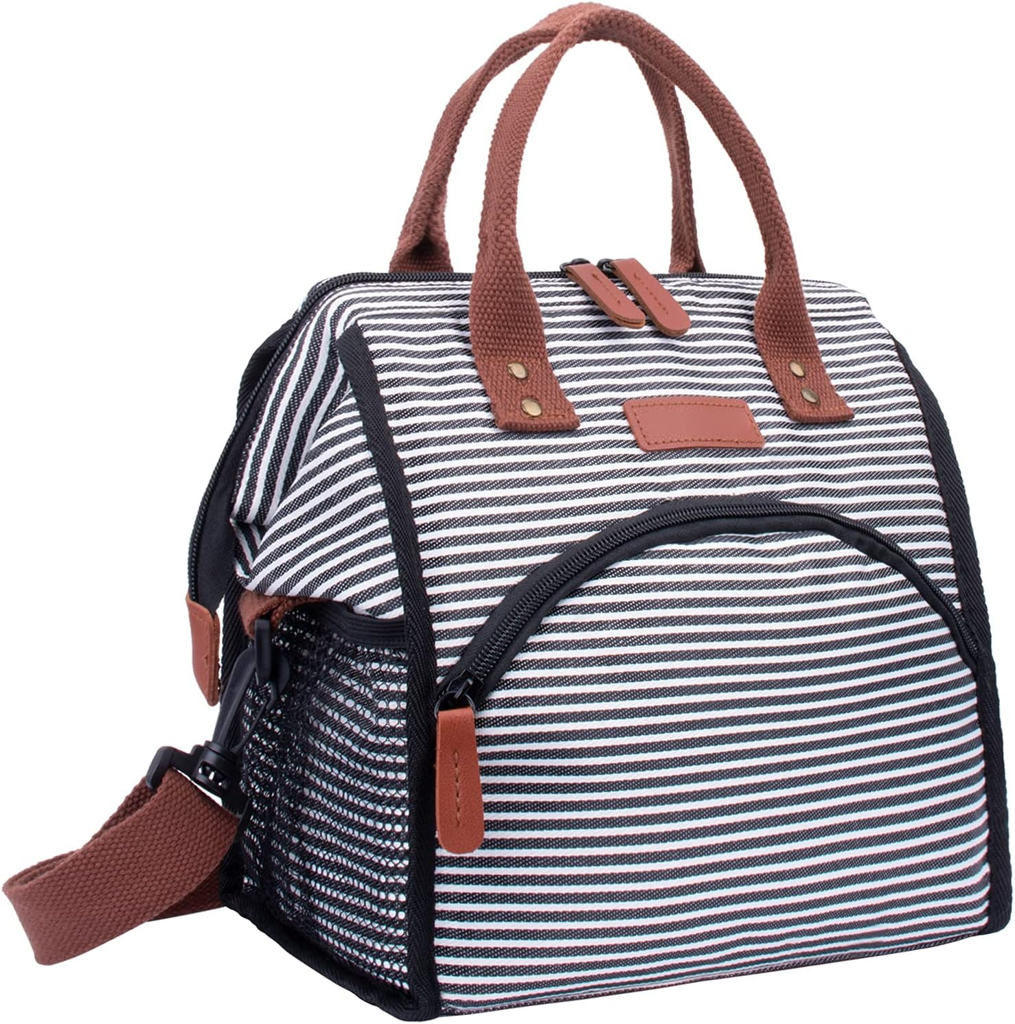 ZATOGOO Cool Bag Cool Backpack 20 L Double Layer Large Cool Bag Thermal Bag Picnic Bag Insulated Bag Waterproof Leak-Proof for Beach, Hiking, Family Trips Black