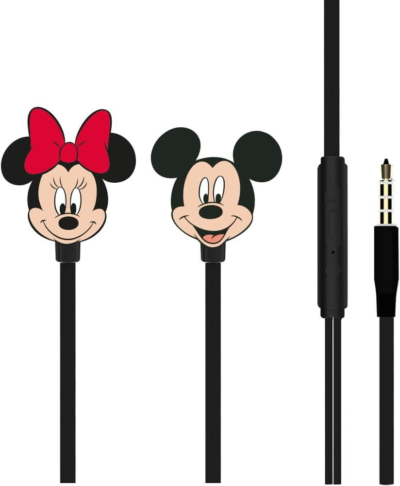 ERT GROUP Earphones with Mic Orginal and Officially Licensed Disney Minnie I Mickey 005