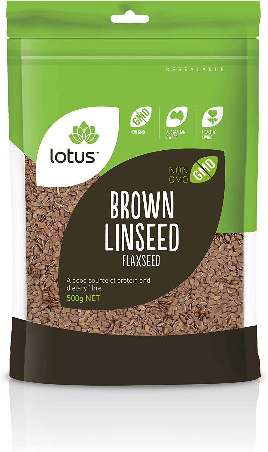 Lotus Brown Linseed Flaxseed, 500 G image number 1