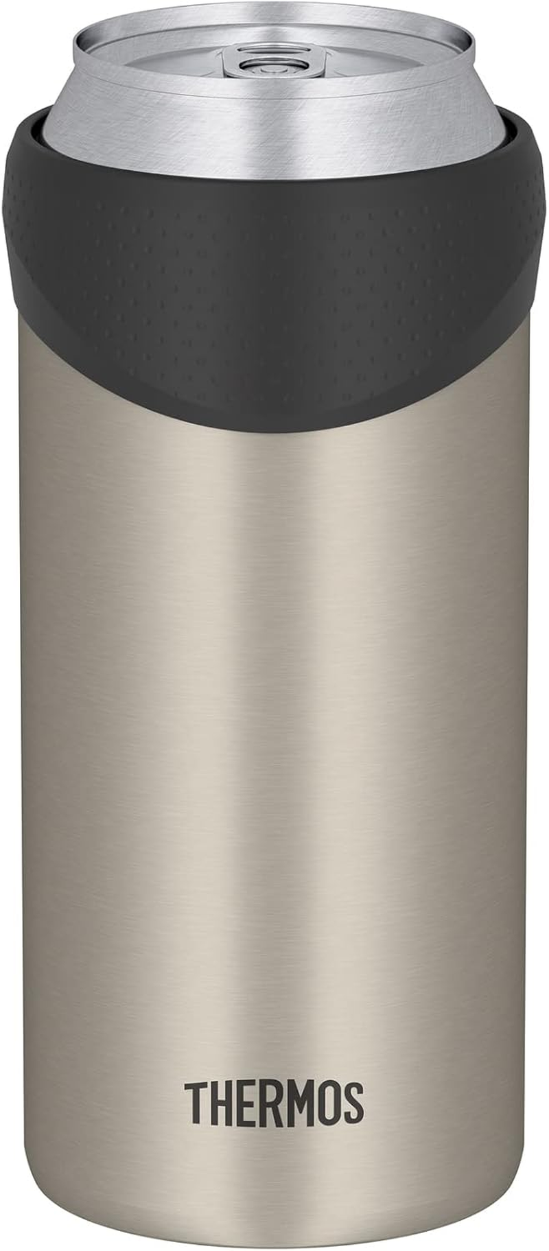 Thermos JDU-500 SMT Insulated Can Holder for 16.9 Fl Oz (500 Ml) Cans, 2-Way Type, Stainless Steel Mat image number 3