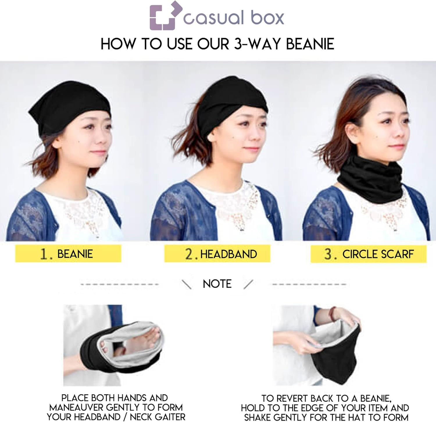 CHARM Mens Summer Beanie Headband - Slouchy Hat Womens Cap Neck Gaiter Head Band - Terracotta image number 7