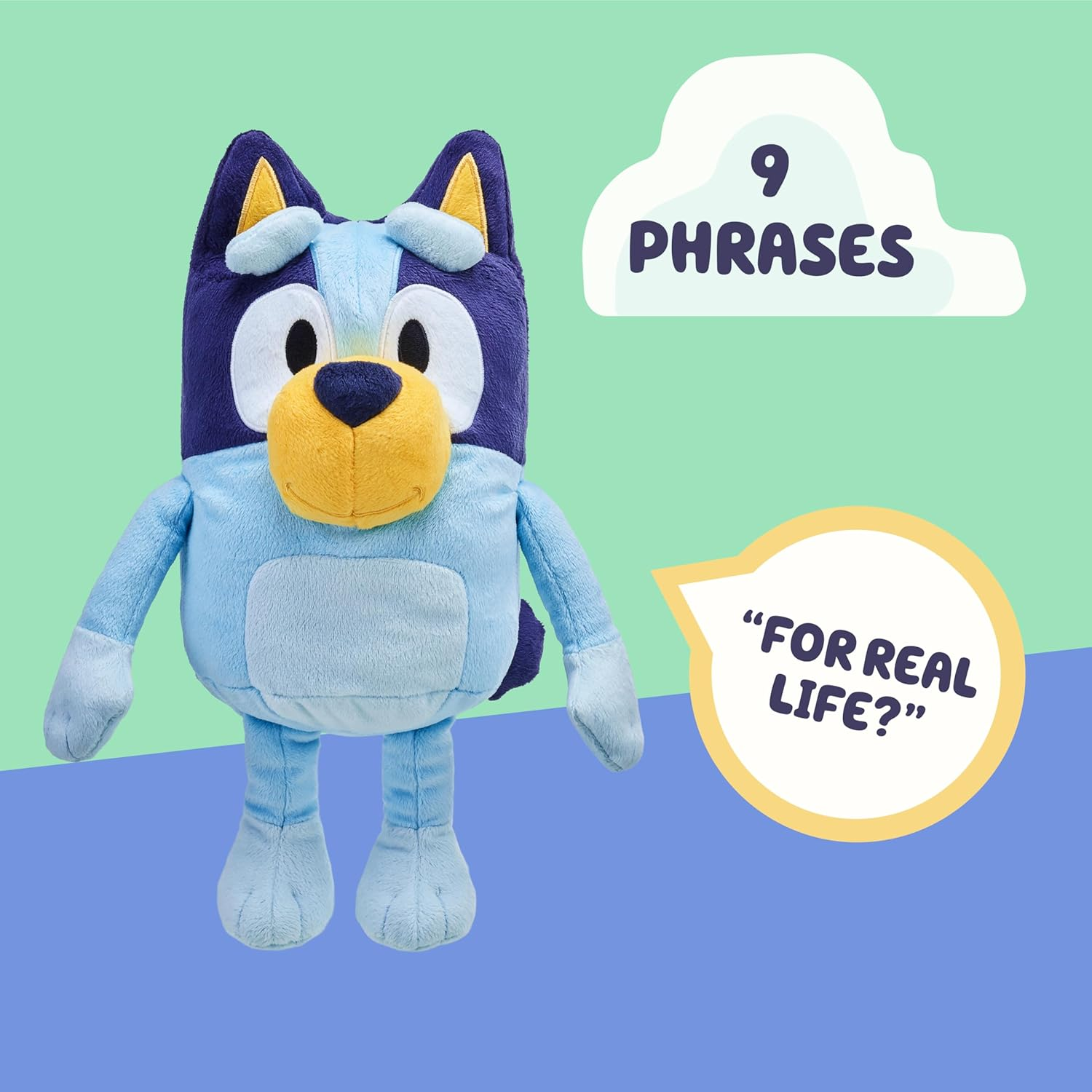 Talking Bluey 33Cm Plush, Interactive - Sing along with Bluey, 9 Different Phrases image number 3