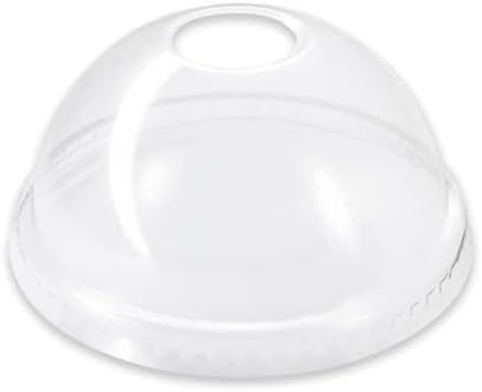 50 X Drinking Cups with Clear Dome Lid - 15Oz / 425Ml Clear PP image number 3