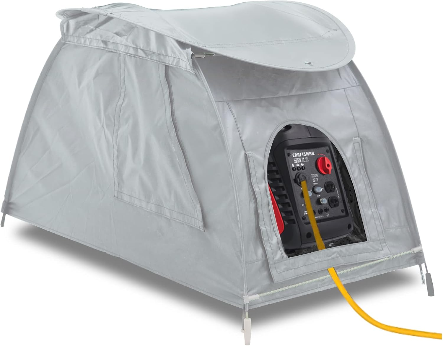 Coverify Generator Cover While Running, Portable Waterproof Generator Storage Cover，All-Weather Protection Generator Tent Cover for Most Universal 1000-5500 Watt Inverter Generator (36*20*23In, Black)