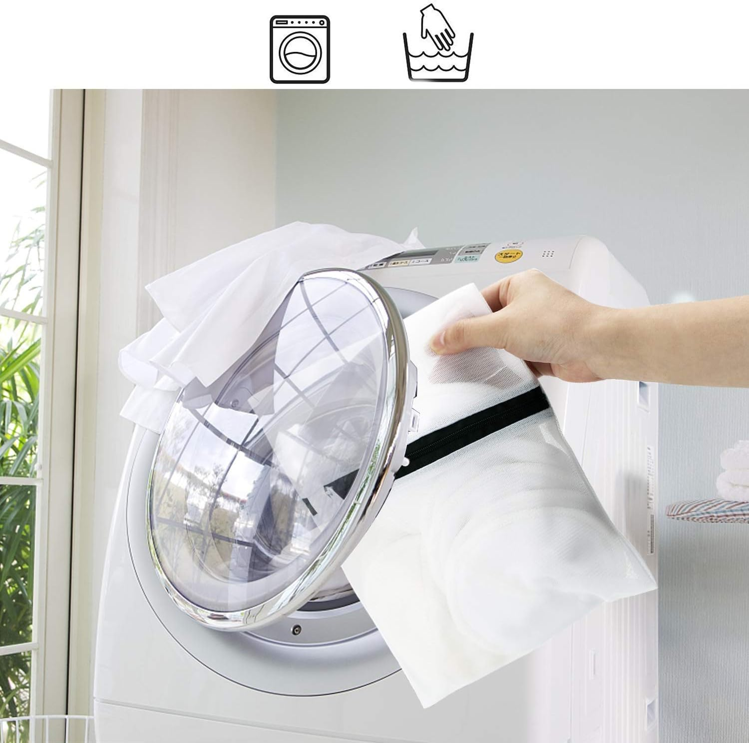 12 PCS Washable Bamboo Nursing Pads, Reusable Organic Breast Pads with Laundry Bag and Storage Bag, Soft & Super Absorbent - Perfect Baby Shower (Conical) image number 5