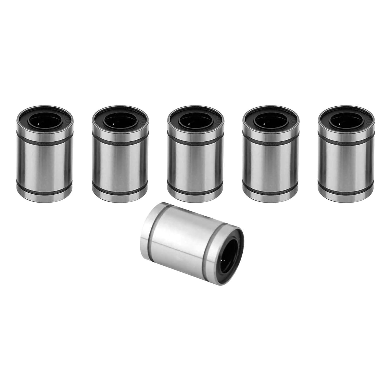 LM10UU Linear Motion Ball Bearing, 8 Pack, Steel Construction, 10Mm Inner Diameter, 19Mm Outer X 29Mm Height, for 3D Printer and Engraving Machine image number 4