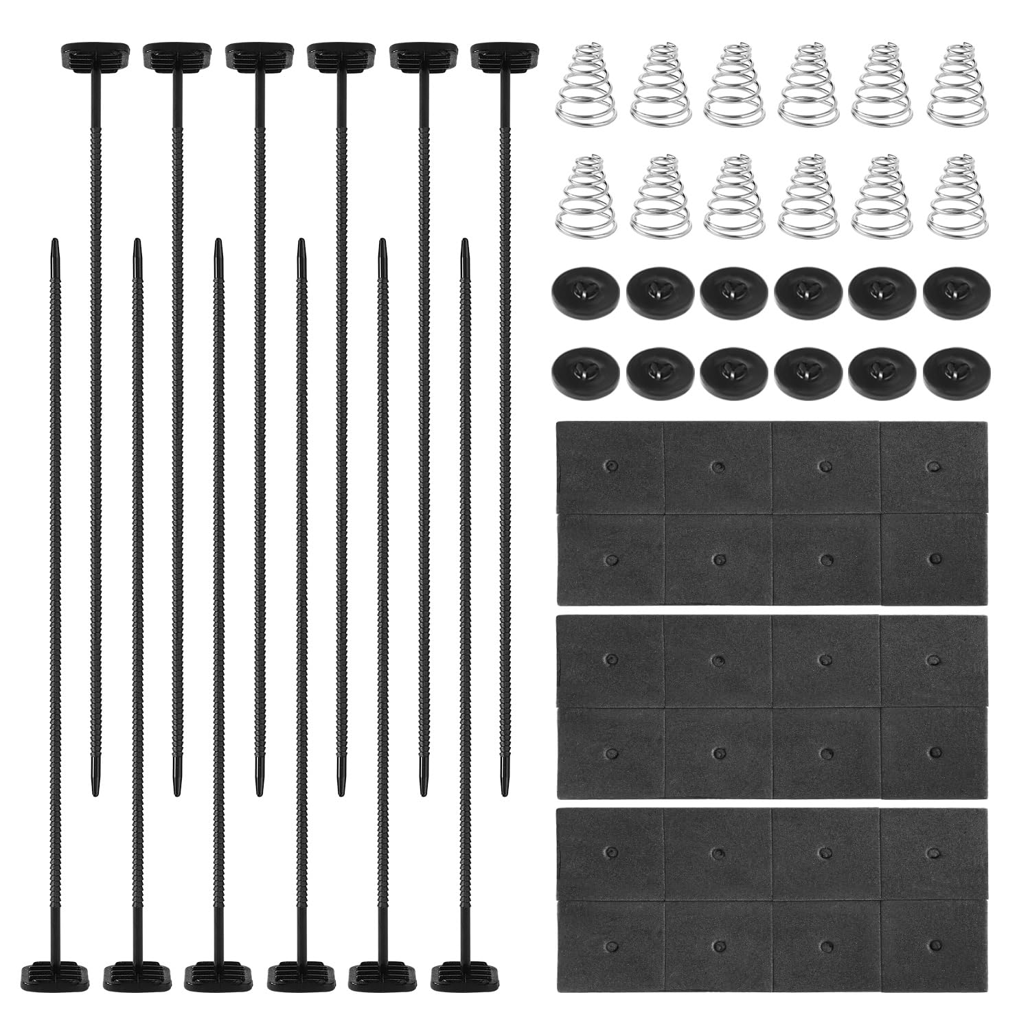 3 Sets/60Pcs Car Fan Mounting Kit, Radiator Cooling Fan Mounting Kit Electric Cooling Fan Mounting Kit Universal Transmission Cooler Installation Kit for Car Vehicle image number 1