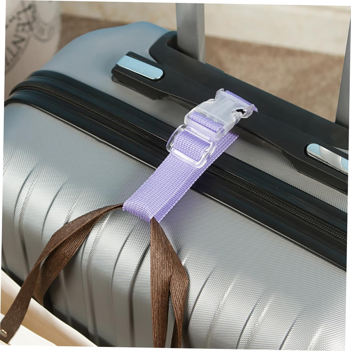 HORIALENCE 5Pcs Luggage Buckle Straps Luggage Hanging Buckles for Suitcase Travel Belts Suitcase Straps for Secure Baggage image number 5