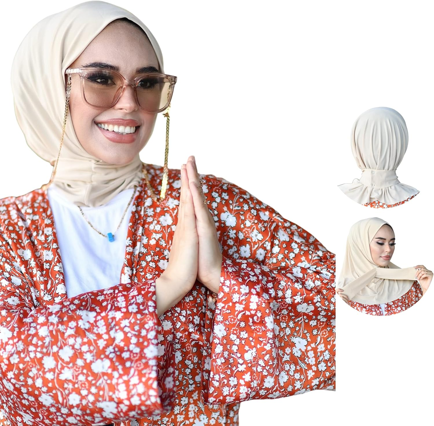 Snap Hijab-Turban for Women - Hair Wrap and Head Wrap | Undercap and Instant Cap