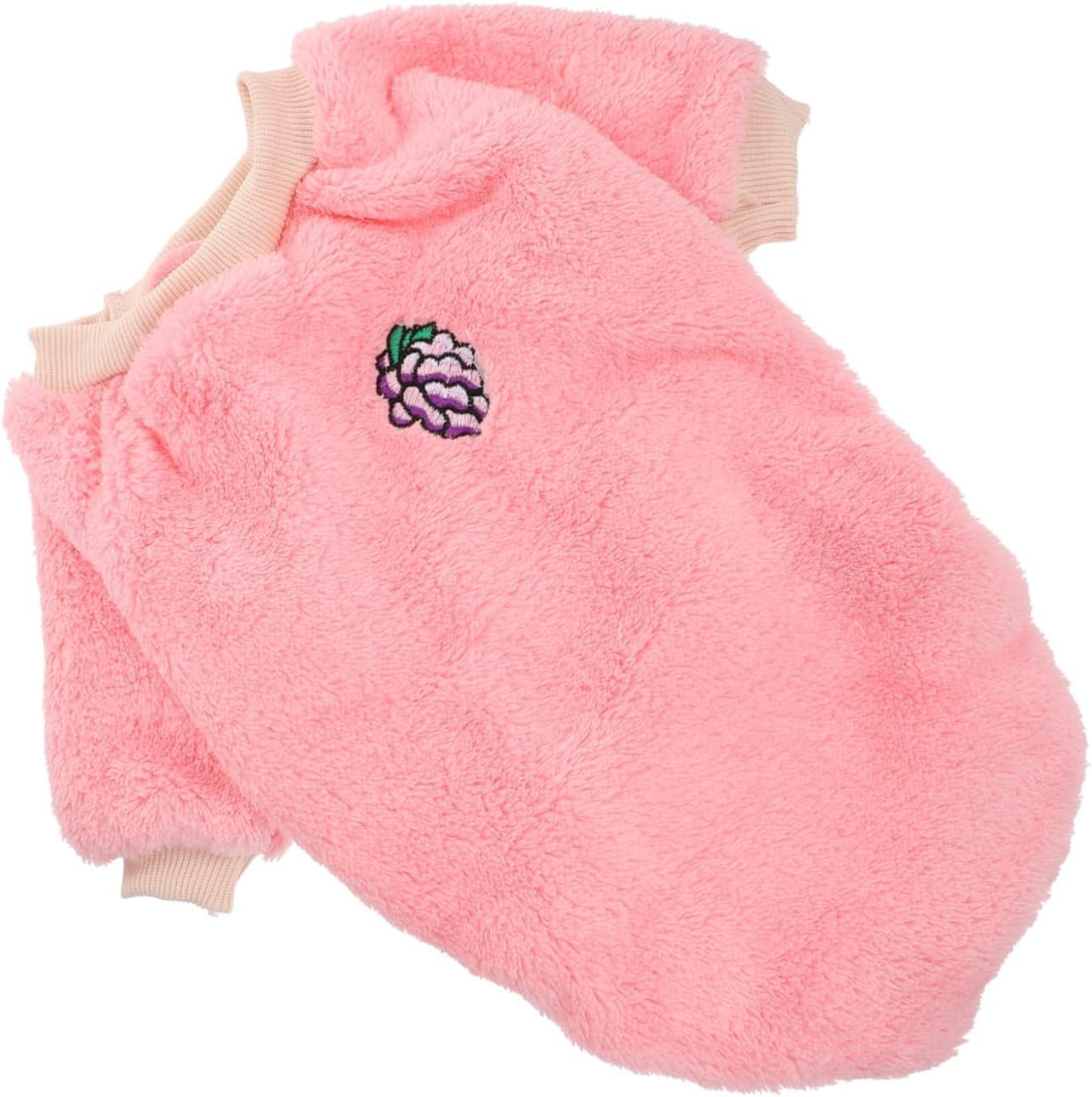 1Pc Clothes for Pets Dog Coat Dog Clothing Winter Pet Clothes Girls Pajamas Dog Sweaters for Small Dogs Wool Coat Fleece Nightgown Dog Vest Jacket Polyester Accessories Cartoon Dog