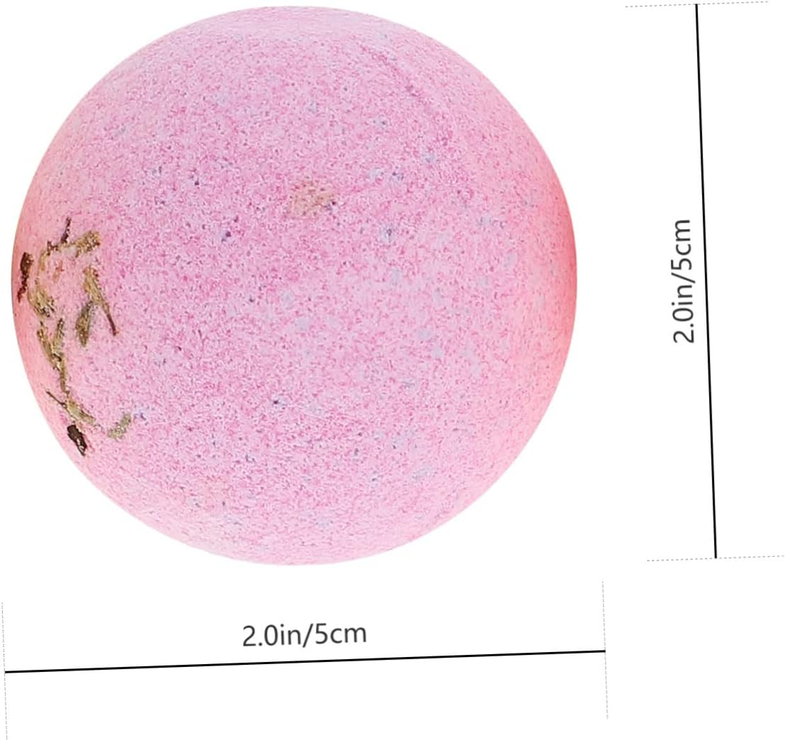 EXQUIMEUBLE 9Pcs Spa Bubble Natural Bath Salt Balls Boys and Girls Shower Bombs Relaxing Balls image number 6