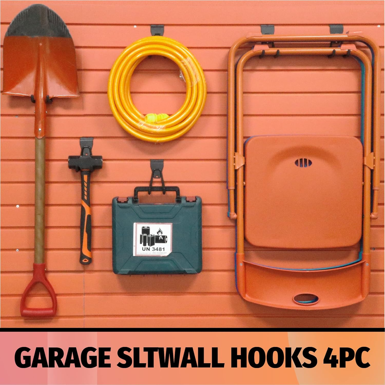 HUHOLE Slatwall Accessories, Slatwall Hooks, Slat Wall Accessory, Slat Wall Hanging Hook and Hangers, 4Pack image number 3