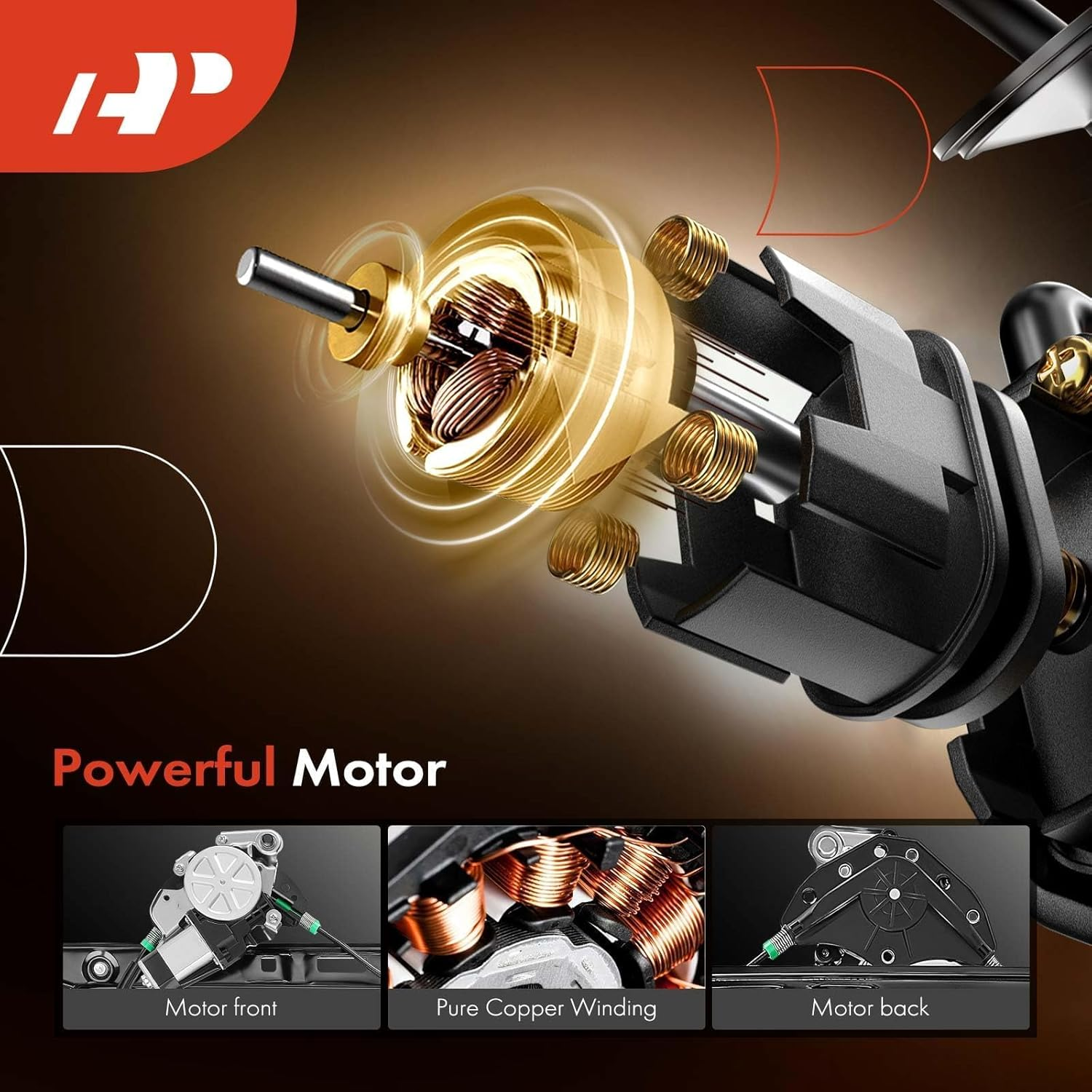 A-Premium Power Window Regulator with Motor for BMW E46 325I 328I 330I 1999-2005 Sedan Wagon Front Left Driver Side image number 2