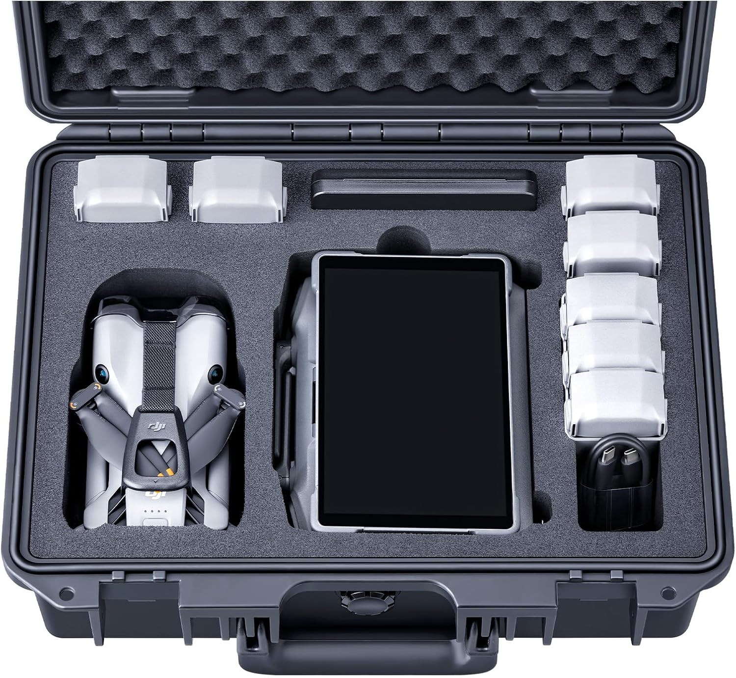Lykus Titan MM520 Waterproof Case / Case for DJI Mini 5 Pro and DJI RC Pro 2, Supports 8 Batteries and RC Carry Strap [Case Only] image number 6