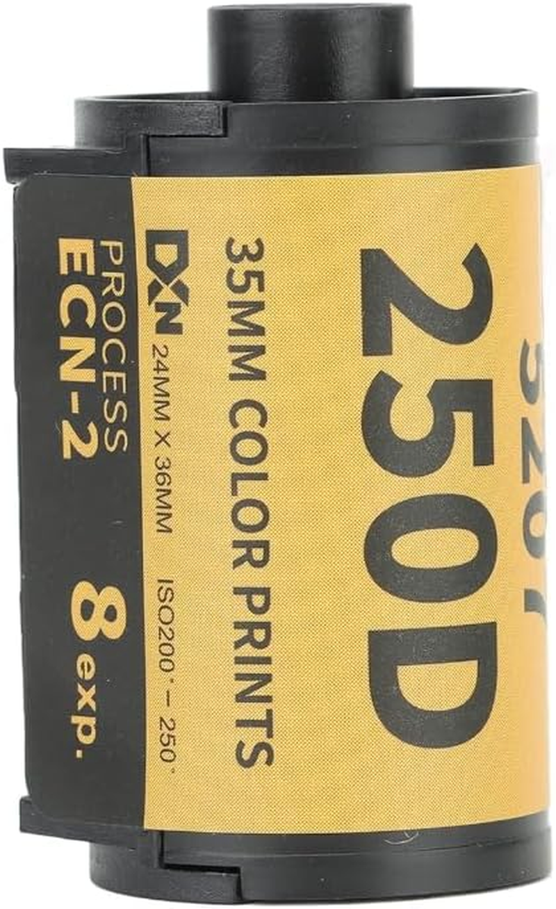 Color Print Film, 35Mm ECN 2 Process Colour Print Camera Film Roll 250D Color Negative Films for 135 Camera Photo Accessories (8 Sheet) image number 1