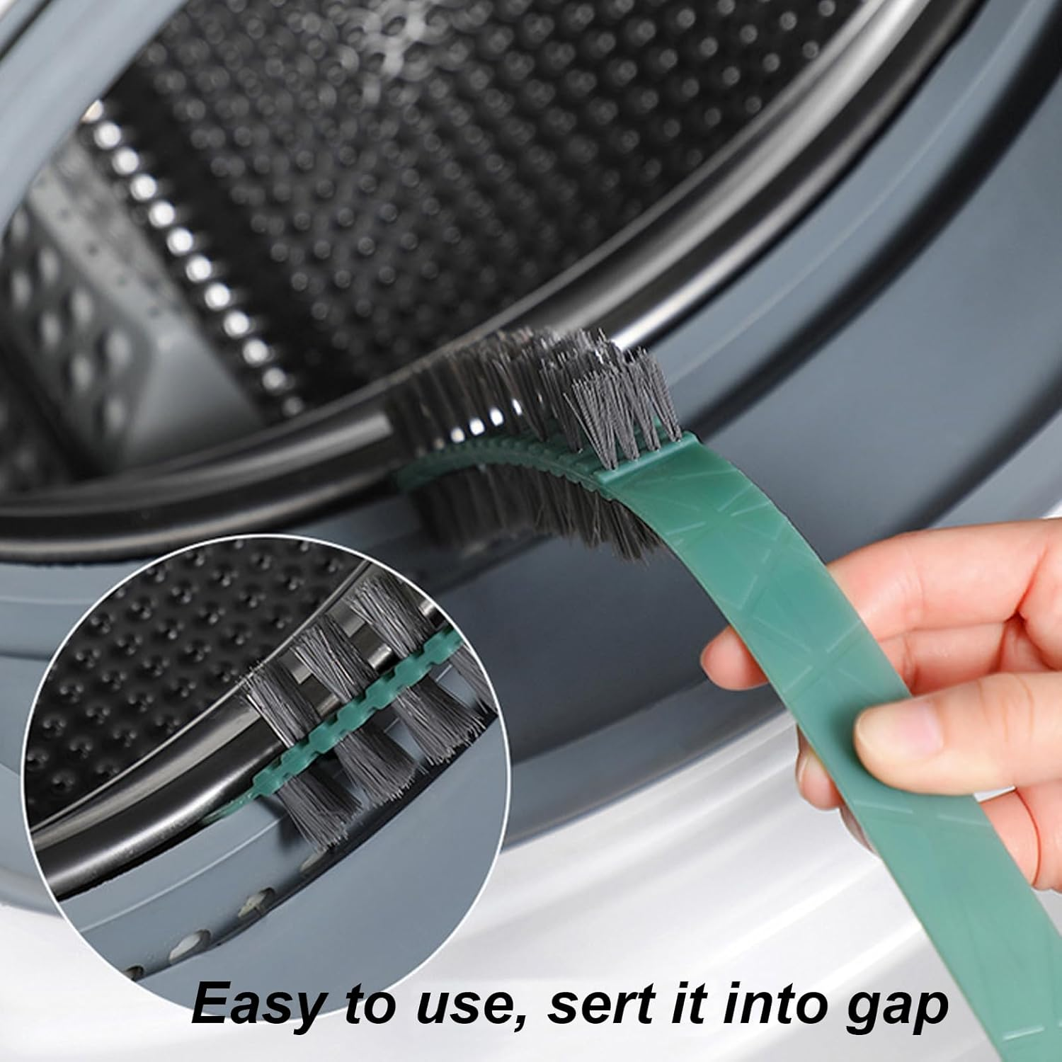 Washing Machine Cleaning Brush 3Pcs, Drum Cleaning Brush, Washing Machine Cleaner Front Load Washer Cleaner Brush Cleaning Tools image number 4