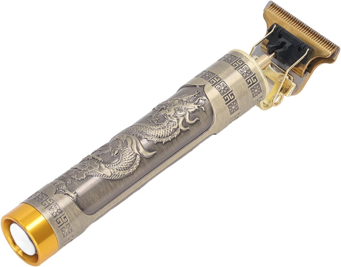 Fockety Professional Hair Trimmer, Durable Performance, Aluminium Alloy, Compact, Washable, T-Blade Hair Trimmer for Haircut (Charging Station with Dragon Pattern) image number 6