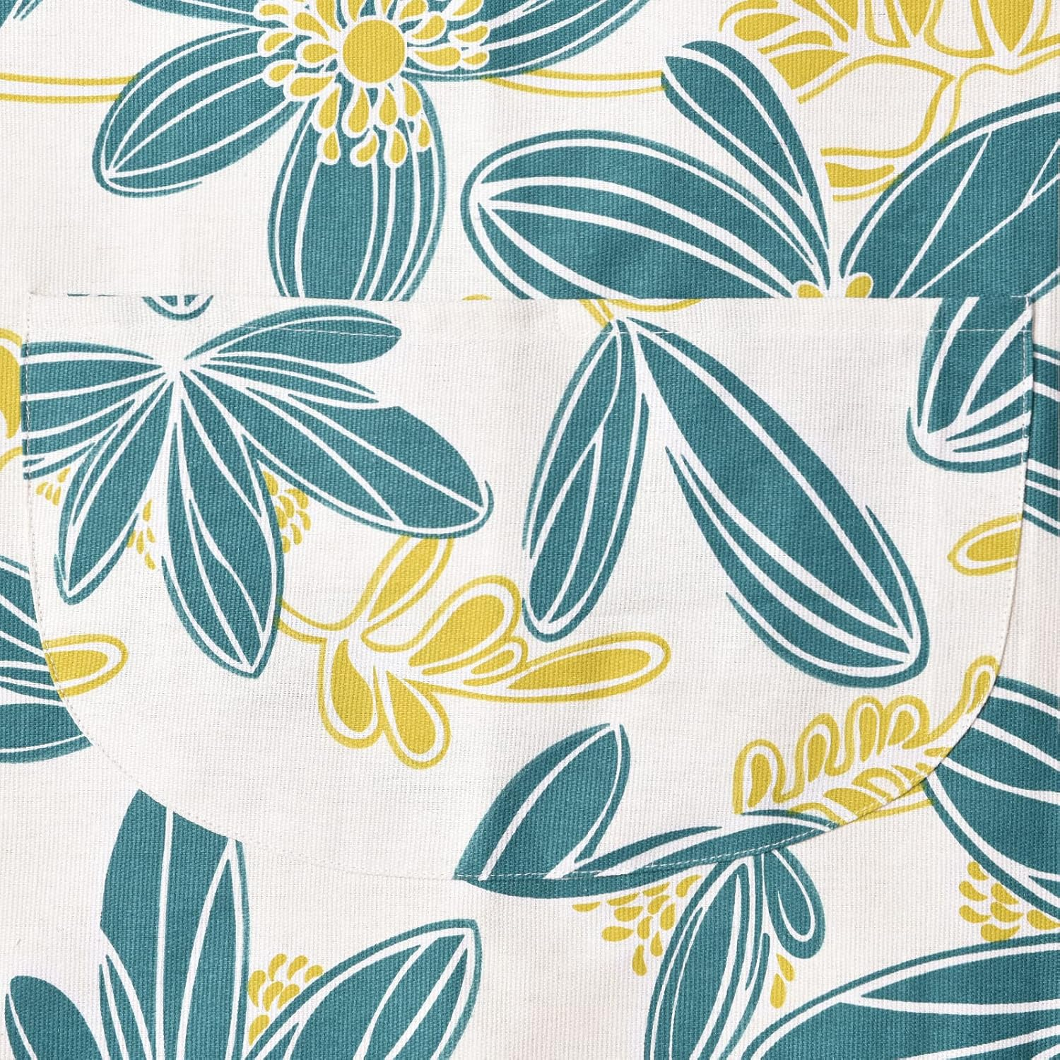 2 Pack Floral Apron for Women with Pockets, Adjustable Cotton Chef Aprons for Kitchen, Cooking, BBQ & Grill image number 5