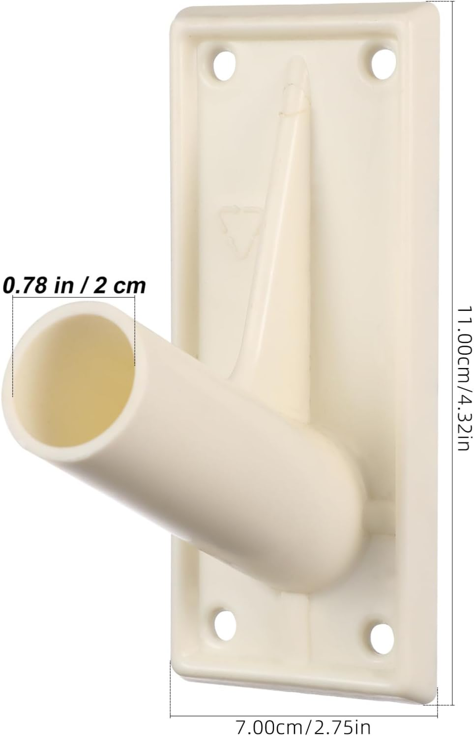 Operitacx Flag Pole Holder for outside House, 2Pcs Wall Mounted Flag Pole Bracket, Flag Holder for House Porch & Outdoor