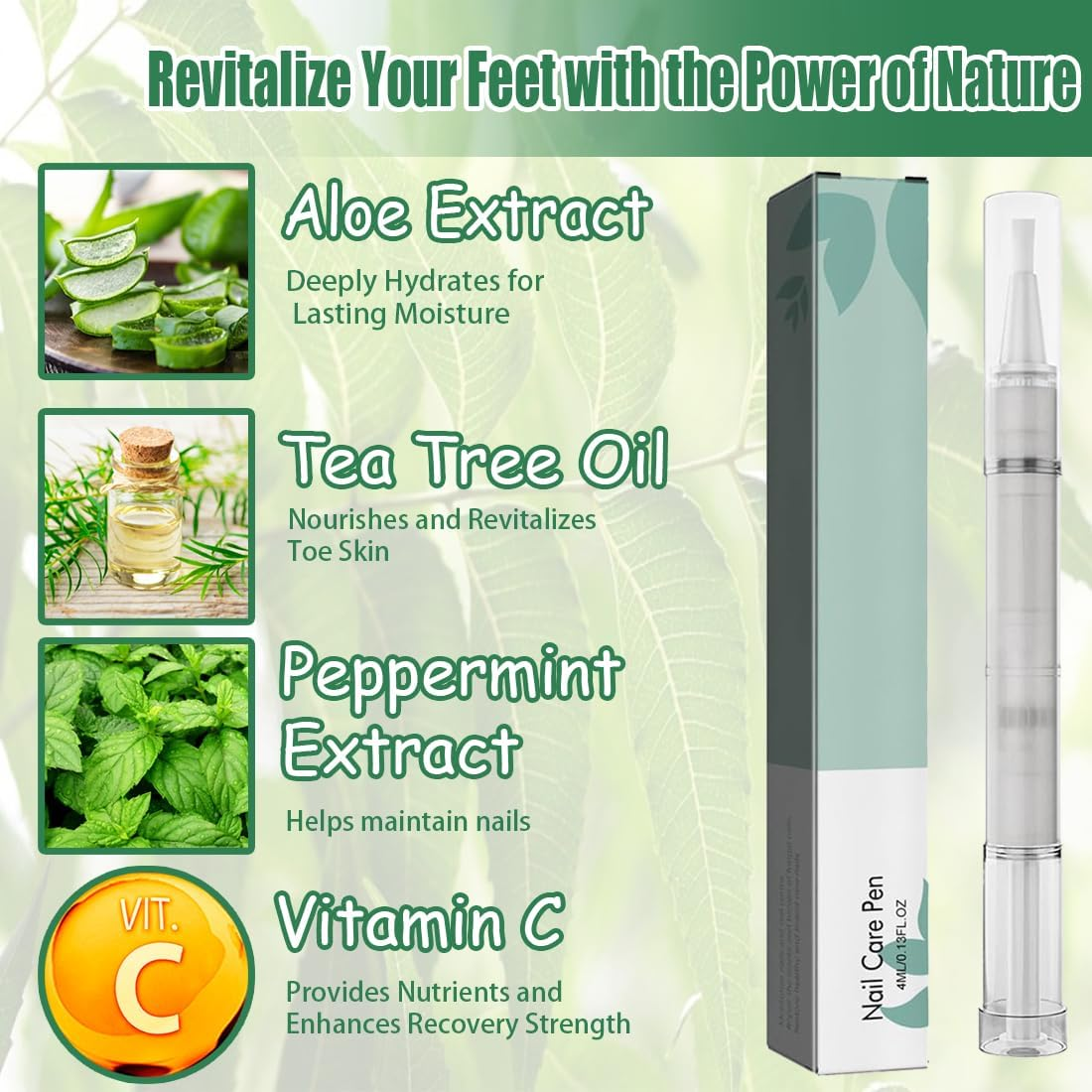 Nail Care Pen, Nail Pen Austria Nail Care Pen &ndash; for Moisturising and Strengthening Nails for Nourished Fingernails Toenails, Easy to Use | Suitable for Everyday Use image number 5