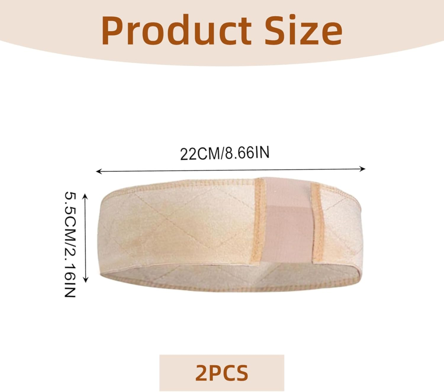 Pack of 2 Skin-Coloured Wig Grip, Non-Slip Seamless Wig Grip Headband Wig Band, Adjustable Elastic Wig Band, Soft Lace Velvet Wig Accessories for Sports, Yoga, Attaching Wigs