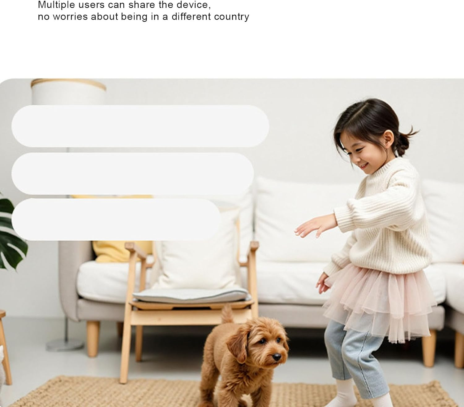 MENDUNER Moving Pet Camera with 360 View, 1080P Auto Follow Robot Camera for Dogs and Cats, 2 Way Audio, Night Vision, Pet Cameras Baby Monitor for Home Security, App Control image number 4