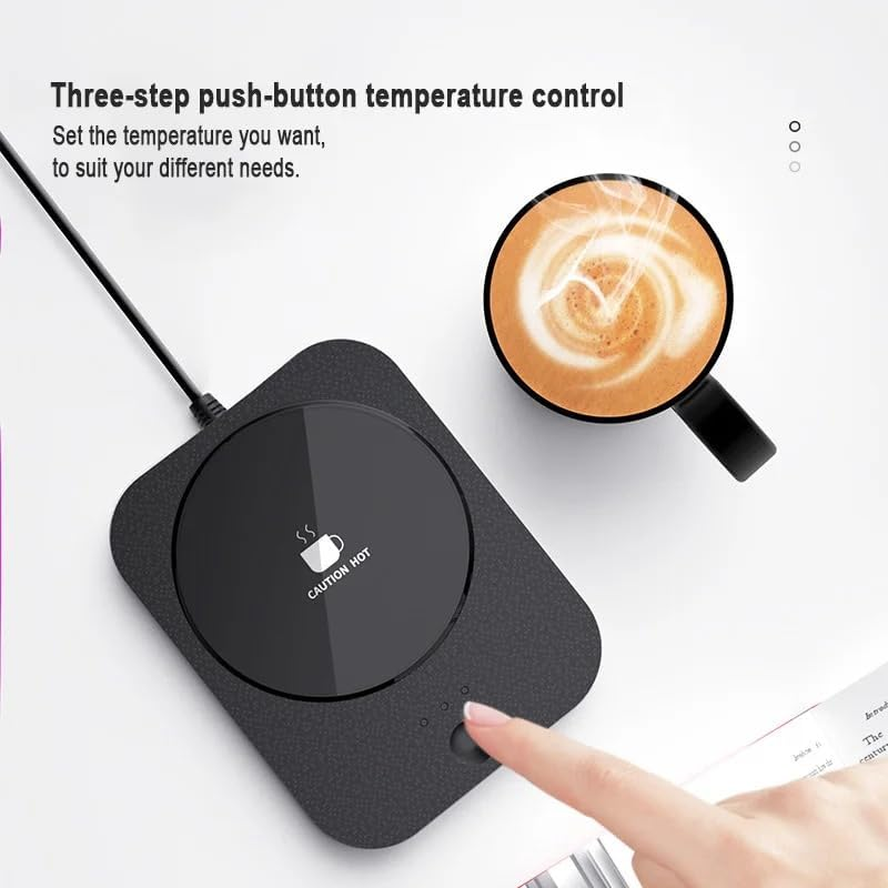 Mug Warmer, Coffee Warmer for Desk Auto Shut off Coffee Lovers, Smart Coffee Cup Warmer with Gravity-Induction Coffee Mug Warmer for Desk Use Keep Beverages Coffee Warmer-White image number 6