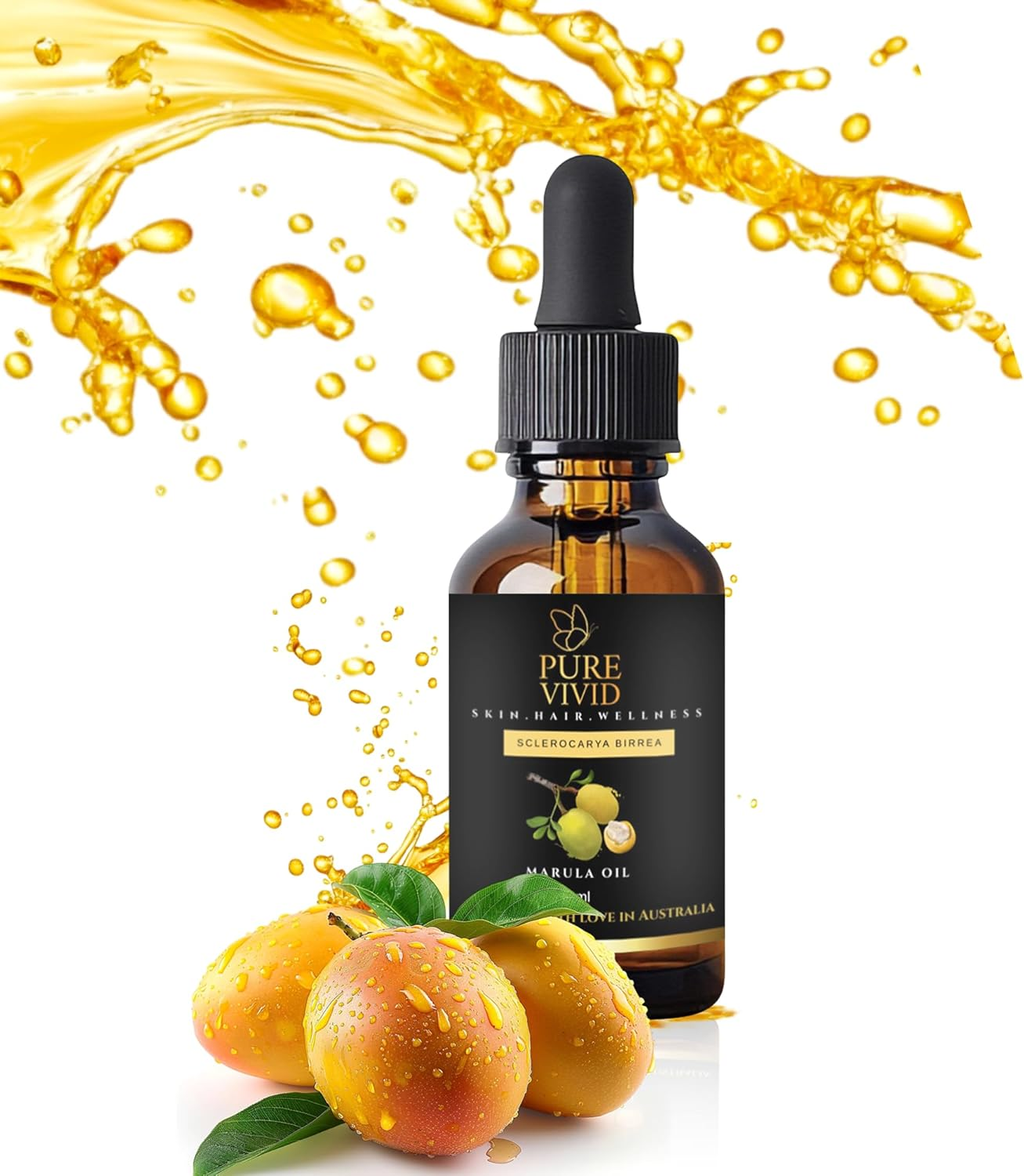 Marula Oil 100Ml &ndash; Cold Pressed & Unrefined &ndash; Cosmetic Grade Carrier Oil for Skin, Hair & DIY Beauty &ndash; Pure, Lightweight & Unscented &ndash; Amber Glass Dropper Bottle image number 5