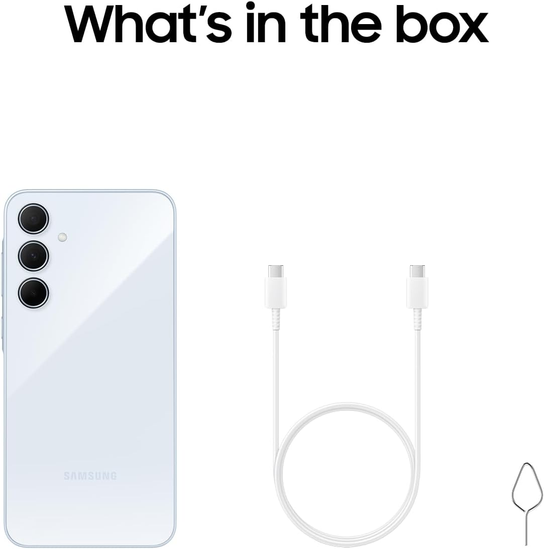 Samsung Galaxy A35 5G, Android Smartphone, 6GB RAM, 128GB Storage, 50MP Camera, Long Battery Life, Awesome Iceblue image number 5