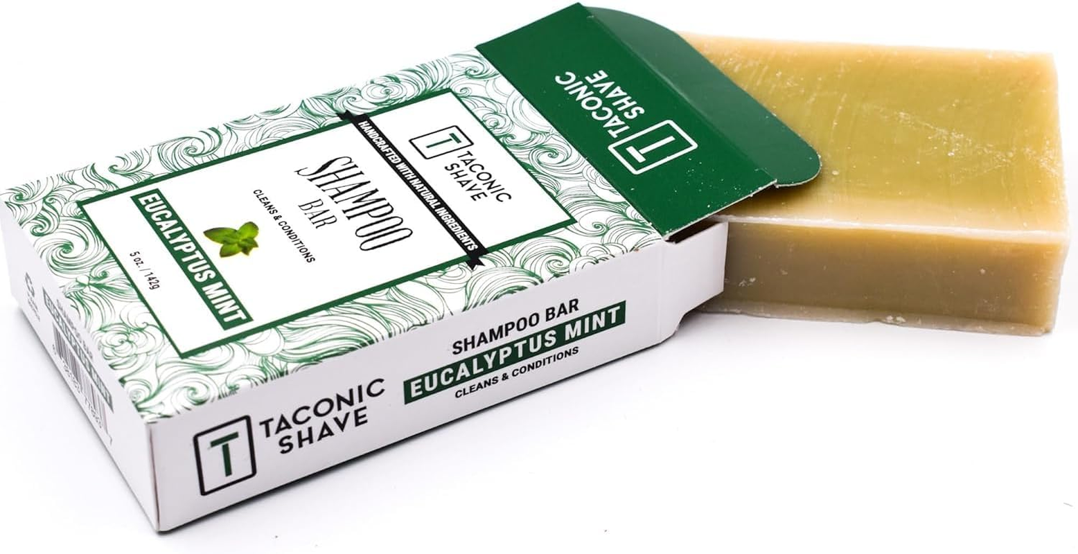 Taconic Shave EUCALYPTUS MINT Shampoo Bar - All Natural / Handcrafted - 5.5 Oz. image number 3