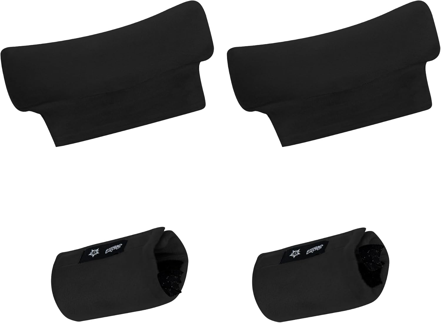 Spring Seaon Velvet Crutch Pads Underarm Padded Cushion Covers Non Slip Crutch Accessories (Gray)