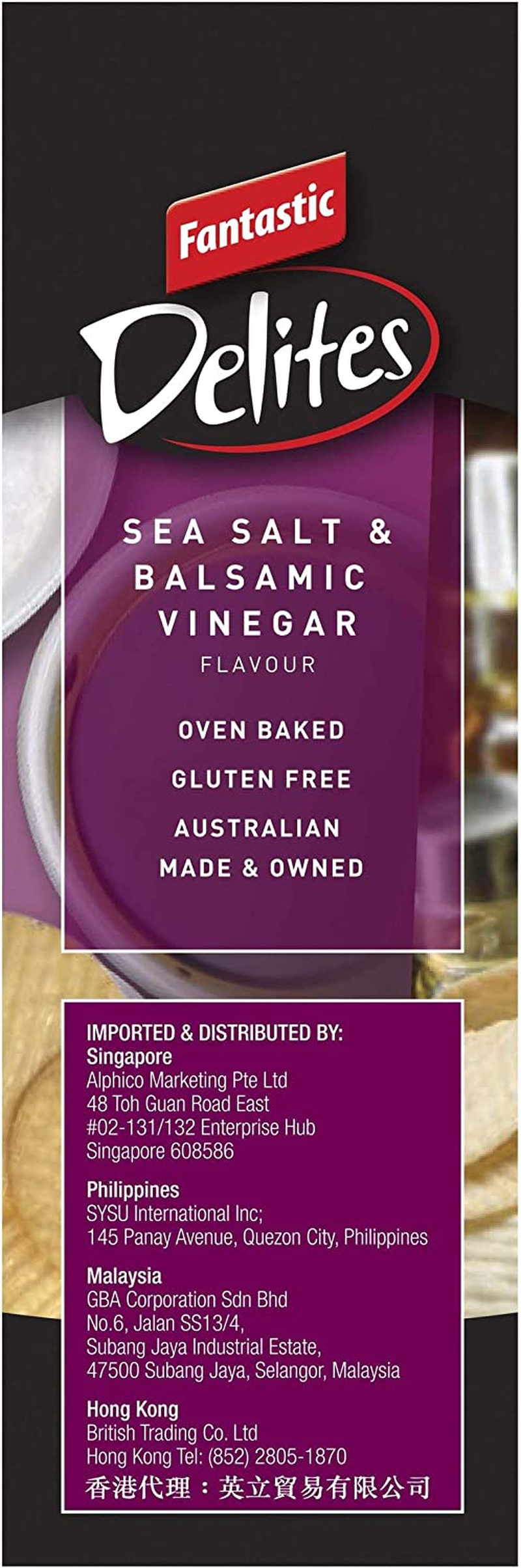 Fantastic Delites Sea Salt and Balsamic Vinegar, 100G