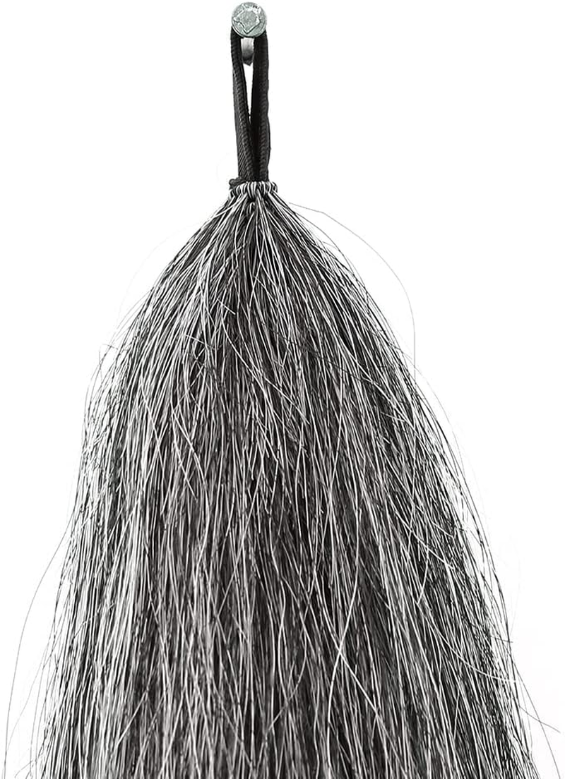 Horse False Tail Wig Tail Extensions, 71Cm - 76Cm Long and Single Thickness 170G (Dark Grey)