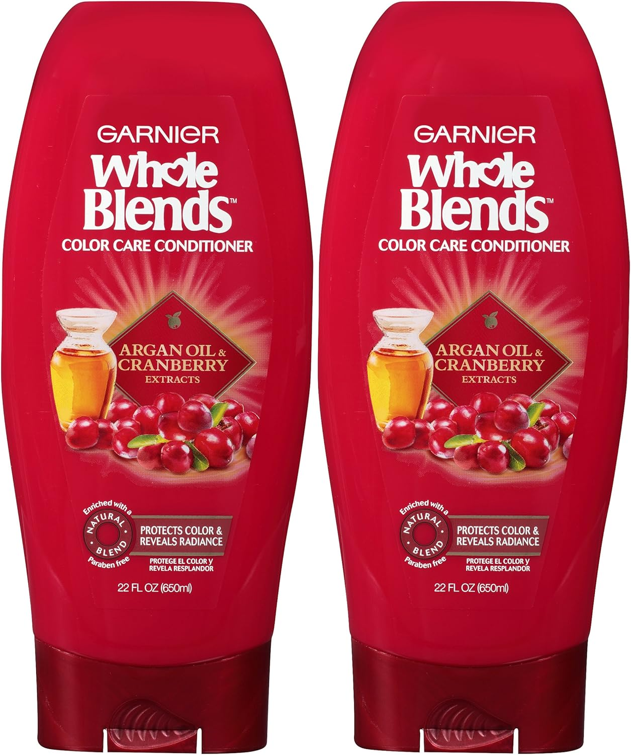 Garnier Whole Blends Color Care Mask with Argan Oil & Cranberry Extracts, 10.1 Fluid Ounce image number 5