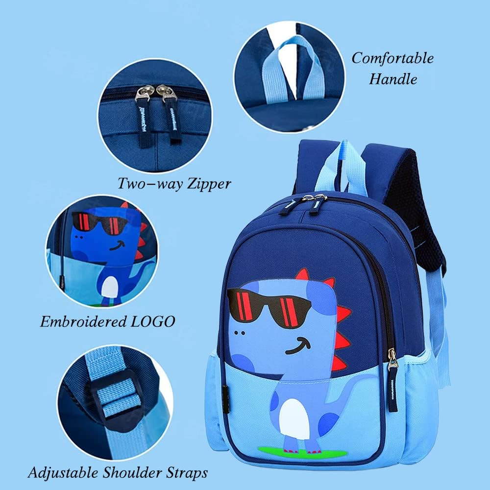 POWOFUN Kids Toddler Preschool Travel Backpack Kindergarten Cool Cute Cartoon Schoolbag Backpack Dinosaur Unicorn Backpack Bookbag for Girls Boys Baby