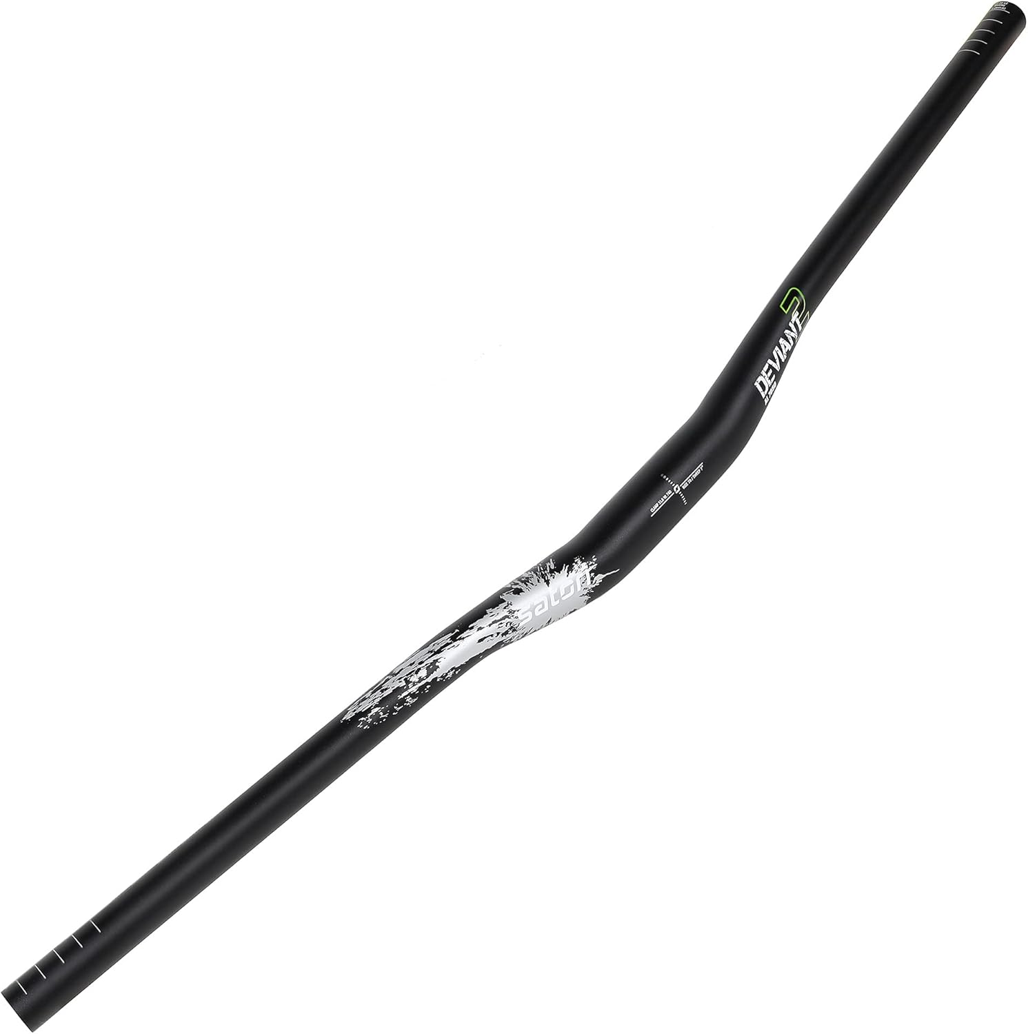 SATORI DEVIANT 2 Flat Riser Handlebar for MTB Mountain Bicycle Downhill & Enduro AL7050 Aluminum Alloy - 20Mm Rise - 7 Degree Sweep 31.8Mm Clamp Size 760Mm Width