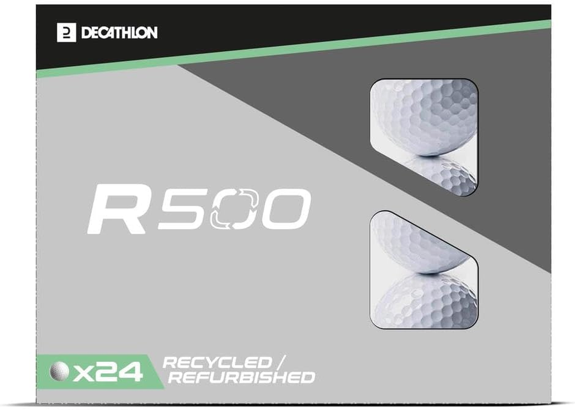 Decathlon R500 Recycled Golf Balls X24 Unique Size White