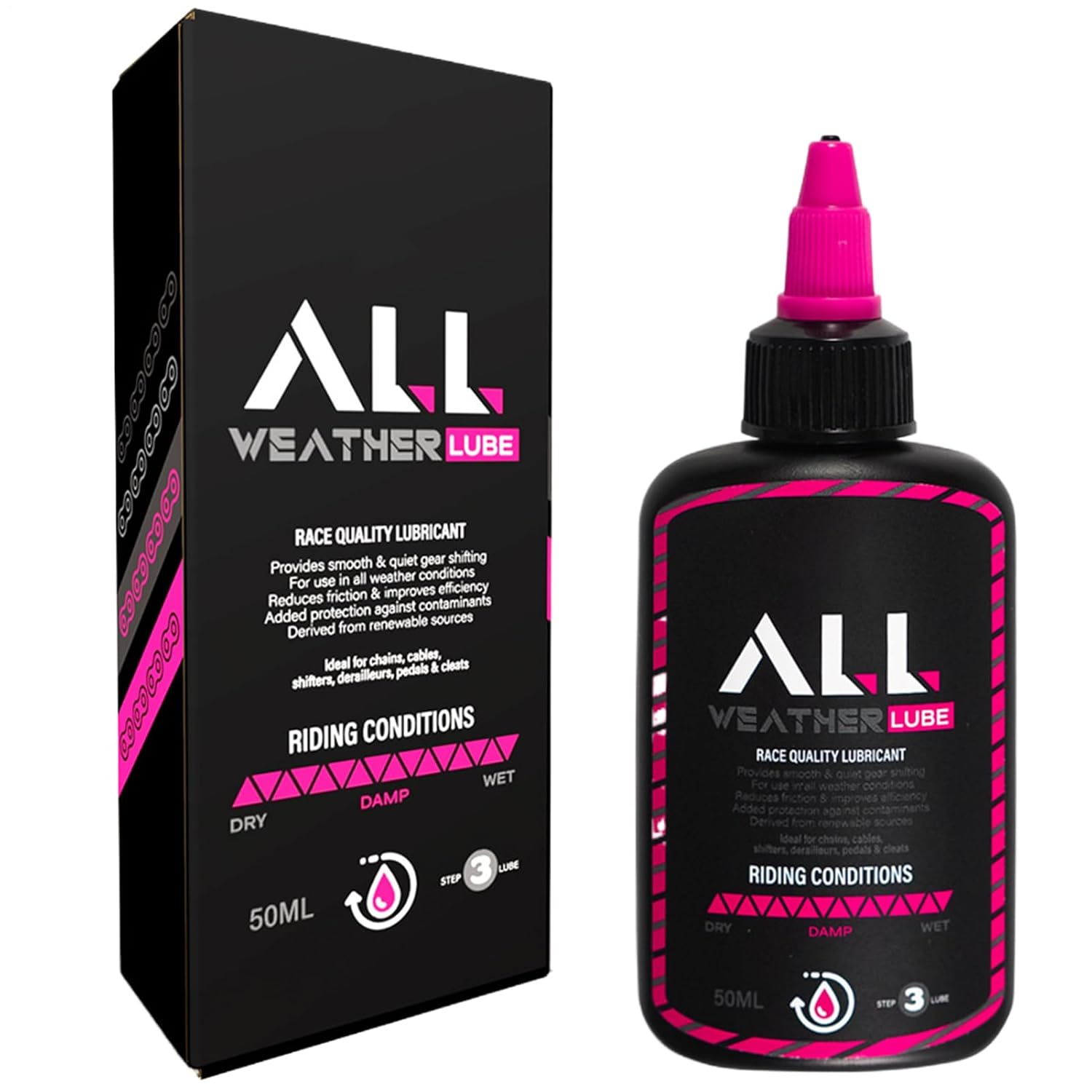 Bike Oil Chain Lubricant | Mountain Bicycles Lubricant | Slick Deep Lubrication for Smooth Ride, 50Ml for Dirtbike, Mountain, Road Bikes & Outdoor image number 5