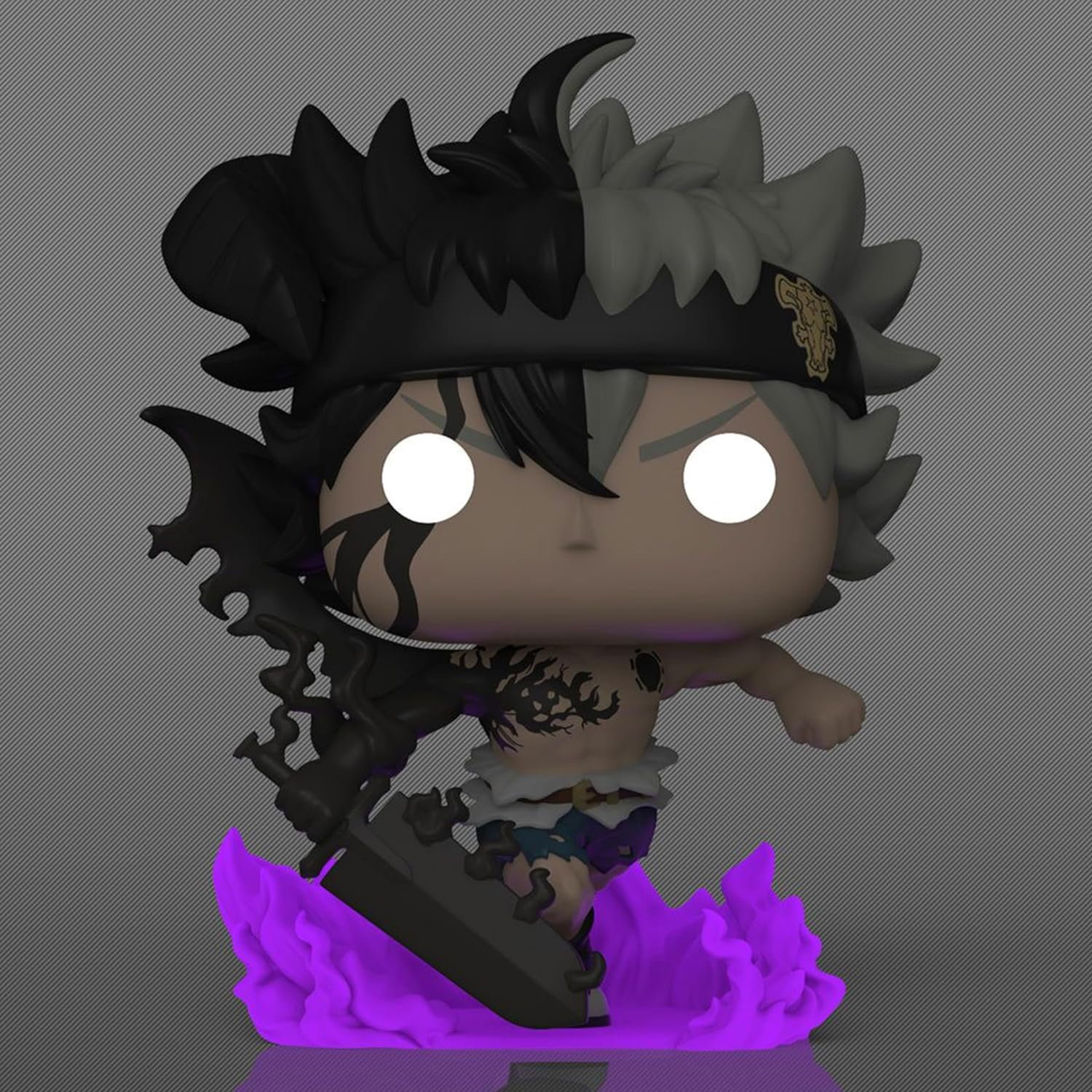 Funko Pop Black Clover - Demon Asta US Exclusive Glow Vinyl Figure, 4.55-Inch Height image number 2