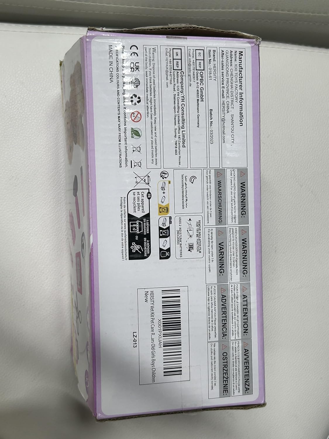 HERSITY Veterinarian Play Set Doctor Case Children from 3 Years, Doctor Role Play Veterinary Case with Plush Dog Doctor Toy, Children'S Toy Gifts for Girls Boys 4 5 6 Years Birthday image number 3