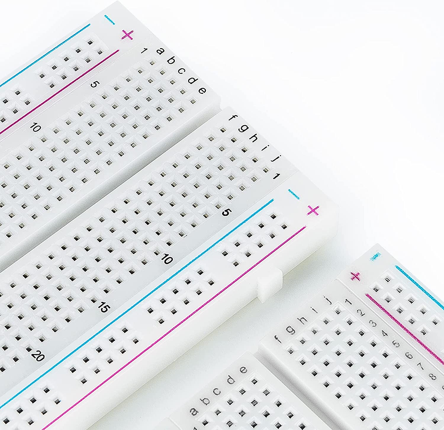 5PCS Breadboards Kit Include 3PCS 830 Point 2PCS 400 Point Sunfounder Solderless Breadboard Compatible for Arduino Proto Shield Distribution Connecting Blocks image number 3