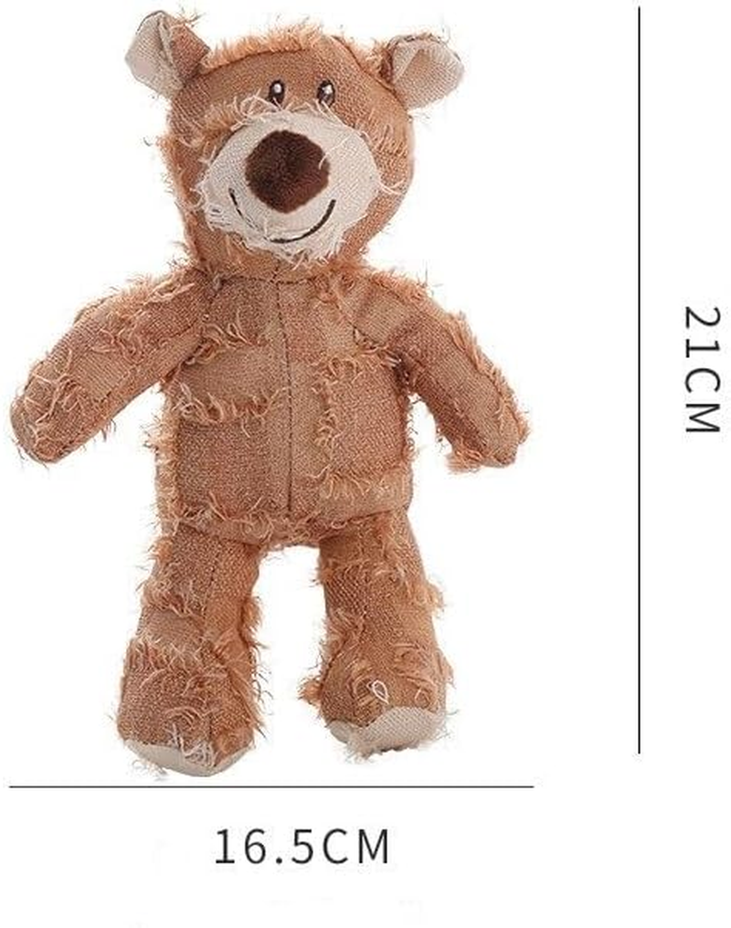 2 Pieces Pet Toy Bear Toy Soft Plush Dog Toys Fluffy Chew-Safe Puppy Toys, Durable & Washable for Small to Medium Dogs image number 2