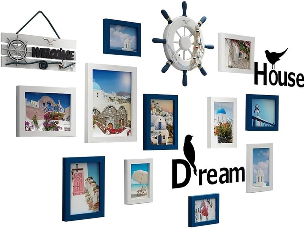 HHWRT Picture Frame Set, Multi-Pack Photo Frames for Wall and Tabletop Display, 14 Pack Picture Frames Collage Wall Decor for Multi Sizes Photos, Home and Office Gallery Wall D&eacute;cor image number 4