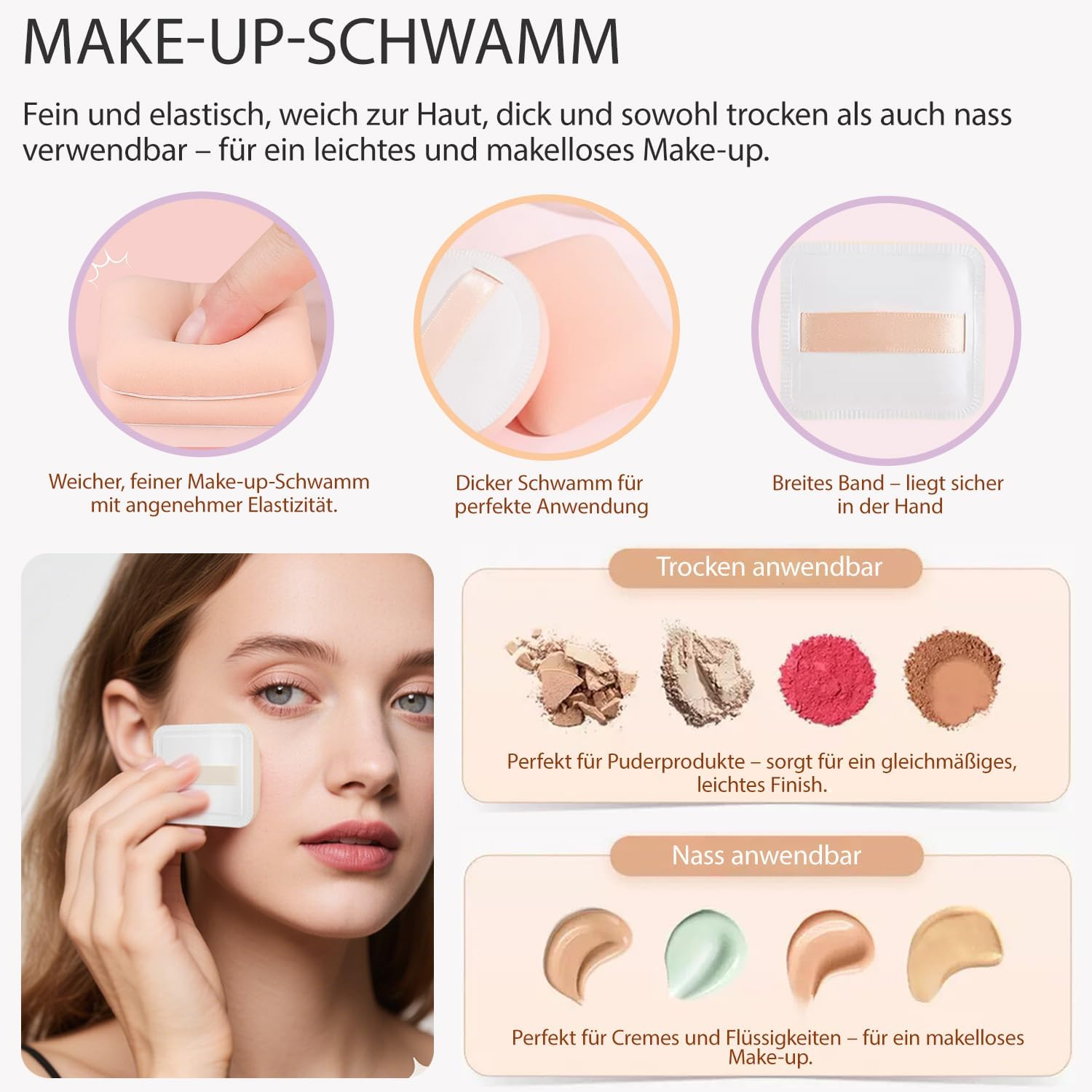 LULUCOLORS Makeup Brush Set 18 Pieces - Soft Vegan Makeup Brushes with Beauty Sponges, Colourful Handles & Aluminium Ferrule, Skin-Friendly, Includes Storage Bag & Gift Box image number 2