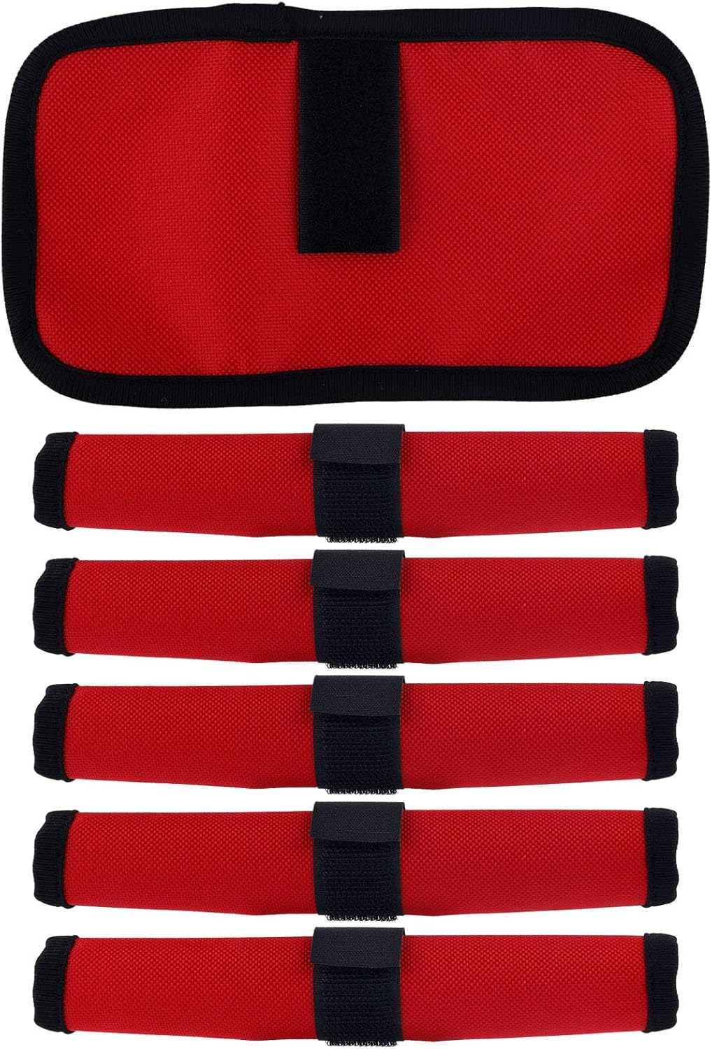 Gosknor 6Pcs Fishing Lure Wraps, Protective Lure Shield Covers Oxford Cloth Hook Bait Wraps for Fishing Rod Protection and Safe Storage