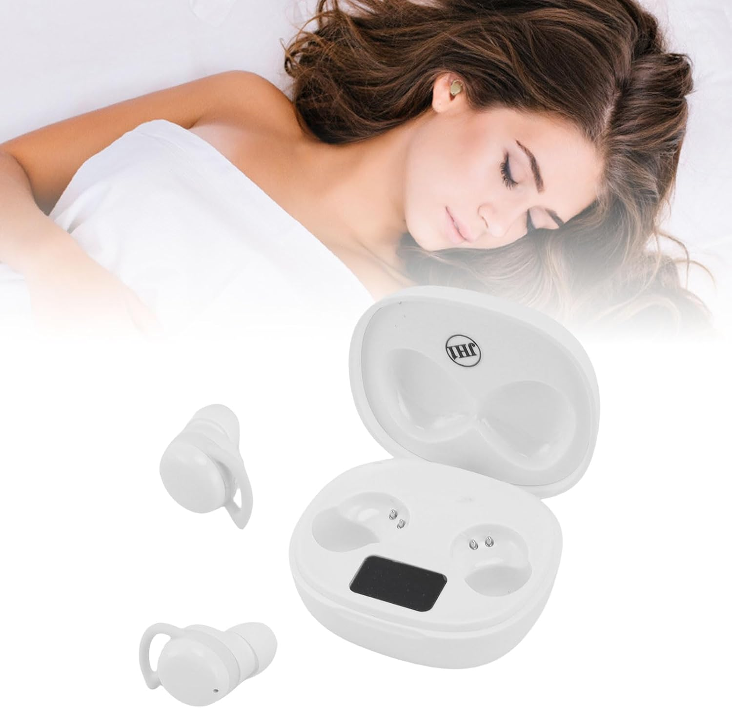 Dpofirs Ear Buds Wireless Bluetooth Earbuds, Bluetooth 5.4 Headphones 5H Playtime Sport Earphones ENC Noise Cancelling, Low Latency Gaming Mode (White) - Skin Color image number 5