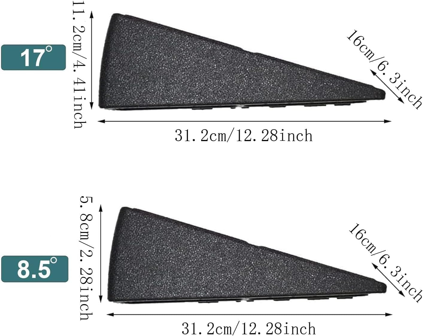 Adjustable Angle Slant Board for Calf Stretching, Strengthening & Mobility Improvement, Non-Slip, Multi-Functional, Black, EPP Foam image number 1